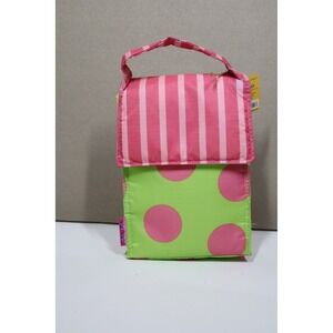 Stephen Joseph Girls Pink and Green Lunch Sack